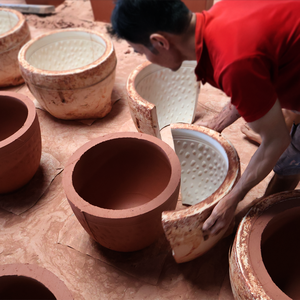 กระถางเซรามิกแอตแลนติกขนาดใหญ่แบบสั่งทำพิเศษ พร้อมเคลือบเงา มีรูระบายน้ำ เป็นมิตรกับสิ่งแวดล้อมและทนทาน เหมาะสำหรับปลูกต้นไม้นอกบ้าน - Product Image 5