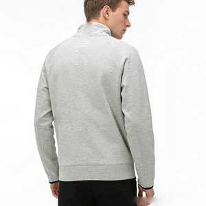 เสื้อฮู้ดแขนยาวแบบซิป 1/4 ผ้าฟลีซเทค 100% คอตตอน สำหรับผู้ชาย สไตล์สตรีทแวร์ ขายส่ง รับผลิตตามแบบ - Product Image 2