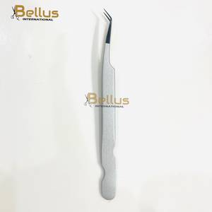 Pinzas para Pestañas Bellus International Professional de 45 Grados, Color Morado, Acero Inoxidable, Punta Suave, Herramienta Aplicadora de Precisión - Product Image 3