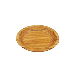 <b>Large</b> Natural Bamboo <b>Plate</b> Polished Classic Design Versatile Serving Tray Party Use Bread Fruit Salad Eco Friendly Biodegradable - Product Image 2