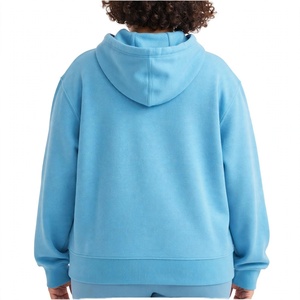 Sudadera con Capucha Oversize de Algodón Azul Claro, Informal, de Manga Larga, Transpirable, Forrada, Tallas Grandes, Cálida para Invierno, para Hombre - Product Image 2