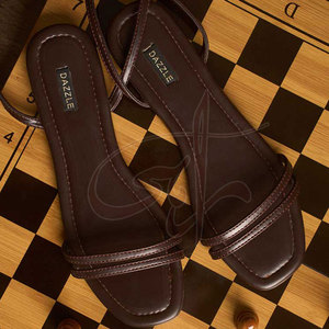 Sandalias Tradicionales para Mujer, Hechas a Mano, con Doble Correa, Antideslizantes, de Soporte y Estabilidad Durante Todo el Día, Color Marrón Oscuro - Product Image 5