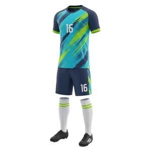 Uniforme de Fútbol Personalizado por Sublimación, Equipación de Fútbol Transpirable de Alta Calidad con Logotipo del Equipo, 100% Poliéster de Secado Rápido para Hombre Adulto - Product Image 1