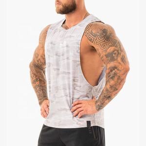 Ropa deportiva de algodón sin mangas de talla grande para hombre, camisetas sin mangas para entrenamiento, gimnasio, camisetas para hombre - Product Image 2