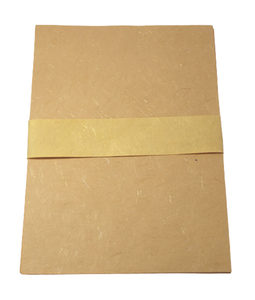 Ensemble de lettres en papier recyclé fait main, couleur terre cuite, avec intérieur en soie fine et fil de soie assorti, très demandé - Product Image 2