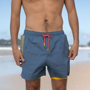 Resort <b>Swim</b> Trunks Mens Lightweight Quick Dry Summer Vacation Beachwear OEM Factory Bulk Supply - Product Image 2