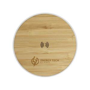 Bamboo Fast Charging Stand & <b>Holder</b> 15W Output Wireless Charging Pads - Product Image 2