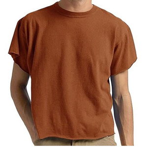New Design Customized <b>Cropped</b> T-Shirts 100% Cotton Jersey Blank Plain Casual <b>Men</b> T Shirts Made Pakistan Cheap Price <b>For</b> Sale - Product Image 1