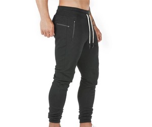 Rapid Sports Wholesale Factory Men Spring Warm <b>Canvas</b> Lace Mid Waist Fleece Plus Size Long Sweatpants Drawstring Closure - Product Image 4