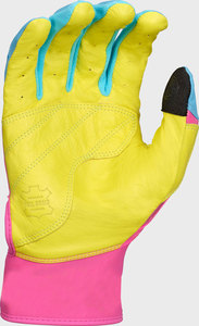 Guantes de Bateo de Béisbol con Impresión a Todo Color por Sublimación, para Adultos, Palma de Cuero Digital, Diseño Personalizado de Equipo, Correa de Muñeca, ODM OEM, MOQ Bajo - Product Image 4