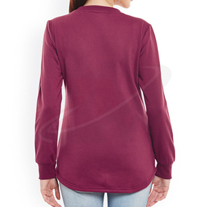 Pull en tricot à col rond et manches longues pour femme avec encolure perlée, style décontracté pour l'automne, sweat-shirt premium orné de strass pour femme - Product Image 4