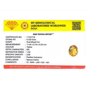 Handcrafted 3 Carat Citrine Loose Gemstone Yellow Heart Shape for Fine Jewelry - Product Image 4