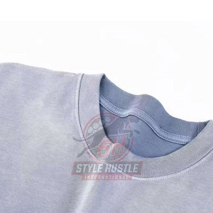 T-shirts en coton délavés au soleil, coupe ajustée, manches courtes, en vente en ligne - Product Image 3
