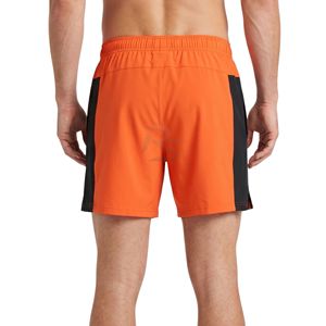 Pantalones Cortos Deportivos Premium Color Naranja, Secado Rápido, Poliéster, para Baloncesto, Entrenamiento, Paneles Laterales en Contraste, Ligeros, para Hombre - Product Image 2