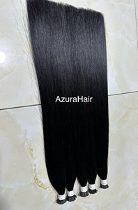 Vendeur de cheveux vietnamien en gros 100% Extensions de cheveux humains Virgin I Tip Curly - Product Image 2