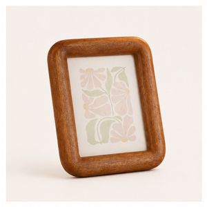 Attractive Design Rounded Solid <b>Wood</b> Photo <b>Frame</b> Creative Minimalist Desktop Timber <b>Picture</b> <b>Frame</b> Custom Size Factory OEM - Product Image 5