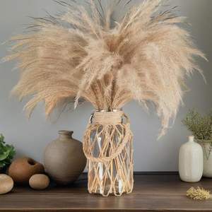 <b>Rustic</b> Style Jute Flower Vase – Eco Friendly Decorative Flower Holder for Table, <b>Shelf</b> and Interior Decoration - Product Image 5