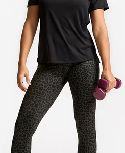Leggings de Cintura Alta sin Costuras con Estampado de Leopardo para Mujer, Tejidos, Elásticos, Estilo Deportivo, para Todas las Temporadas, Calidad Premium - Product Image 3