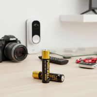 Pile alcaline à large contact FOREWELL LR6 AA 1,5 V, lot de quatre cartouches, 2700 mAh, anti-fuite, pour jouets, télécommandes et lampes de poche