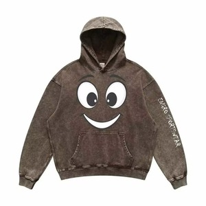 Sweat-shirt à capuche oversize streetwear tendance, logo personnalisé, coton épais, vêtements unisexes, fabricant en gros - Product Image 2