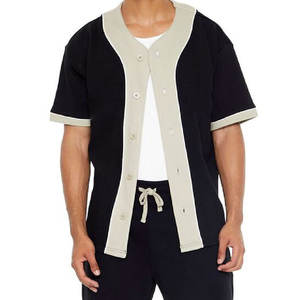 Camiseta de Béisbol Sublimada con Logotipo Personalizado, 100% Poliéster, Camiseta de Softbol Lisa, Camiseta de Béisbol con Botones, Camiseta de Béisbol Informal - Product Image 4