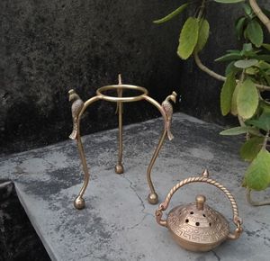 Premium Quality Metal <b>Incense</b> Burner Heat Resistant Holder For <b>Incense</b> Sticks <b>Cones</b> And Fragrance Lovers - Product Image 1