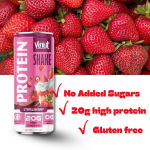 Fabricante Vietnamita de Café Helado VINUT de 330 ml (Alto en Proteínas, Sin Gluten, Sin Azúcar), 24 Latas/Caja, Empaquetado OEM/ODM, Marca Privada - Product Image 2