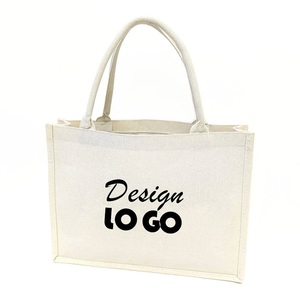 Sac fourre-tout en toile personnalisé, réutilisable, imperméable, avec poignées, pour courses, plage, mariage, cadeau - Product Image 1