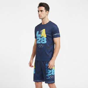 New Custom CHARR INDUSTRIES Men's Adult Knitted Wrestling Set <b>T</b>-<b>shirts</b>+shorts Digital Print 2-Piece 100% <b>Polyester</b> 150GSM - Product Image 6