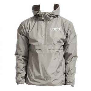 Custom Men’s Lightweight <b>Waterproof</b> Hooded Windproof <b>Jacket</b> Polyester Cotton Outdoor Blouson <b>Jacket</b> Fashion Designer Casual - Product Image 4