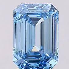 Rudra Jewels Diamant bleu de laboratoire taille émeraude 0,5-1 carat 4x6mm 5x7mm VS1 Coupe excellente HPHT/CVD Bijoux en gros - Product Image 3