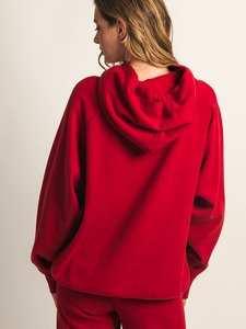 Sweat-shirt à capuche surdimensionné en coton épais 340 g/m² pour femme, délavé à l'acide, de haute qualité - Product Image 5