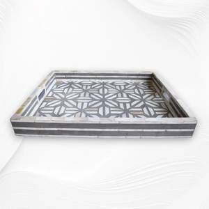 Bandeja de servir de nácar superior hecha a mano, plato decorativo para servir, para la colección de cocina y comedor. - Product Image 4