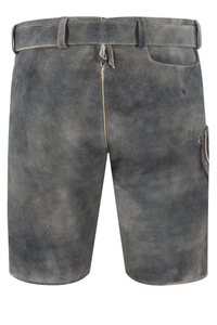 Pantalones Cortos Tradicionales Bávaros para Hombre, Lederhosen Negros Bordados, Cintura Media, Transpirables, Ecológicos, para Oktoberfest - Product Image 4