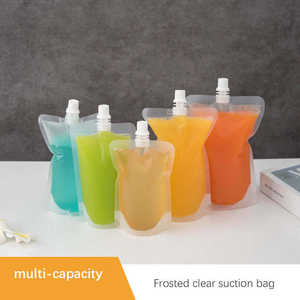 Bolsas de Plástico Desechables con Boquilla para Bebidas y Jugos, 200ml y 30ml, Grado Alimenticio, BOPP+PET+PE, Marca HX, Venta al Por Mayor - Product Image 5