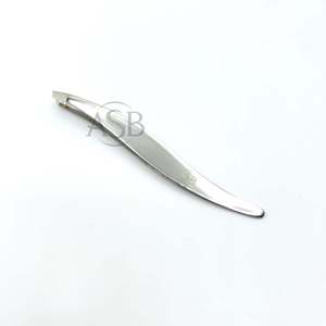 Pinza de Cejas Inclinada en Forma de S de Acero Inoxidable, Impresión de Logotipo Personalizado, Instrumento de Belleza, Servicio OEM - Product Image 4
