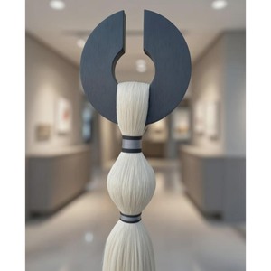 Tapiz de Macramé Minimalista con Borlas Beige, Forma Geométrica, Decoración para el Hogar, para Sala de Estar, 2 Piezas - Product Image 4