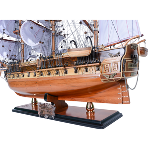 T097L - เรือจำลอง USS Constitution รุ่นลิมิเต็ดอิดิชั่น พร้อมใบเรือครบชุด รุ่น Admiral Line ผลิตด้วยมือจากไม้ ของขวัญสำหรับนักเดินเรือ ขนาด 73.7Lx25.4Wx64H ซม. - Product Image 6