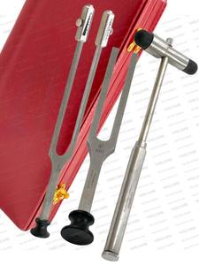 ชุดส้อมเสียงวาสแคลร์ 128Hz 256Hz 512Hz พร้อมค้อนสะท้อนเสียงและกล่องอลูมิเนียมอัลลอยด์ ชุดอุปกรณ์วินิจฉัยทางการแพทย์สำหรับระบบประสาท - Product Image 2