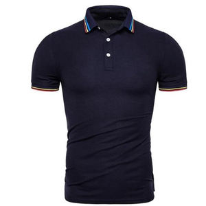 Chemise pour homme en coton et polyester de haute qualité avec logo personnalisé, séchage rapide, manches courtes, décontractée, golf, mode, vêtements de sport - Product Image 4