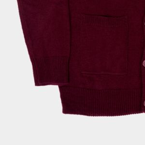 Custom College University 100% Cotton V-neck <b>Cardigan</b> <b>Sweater</b> Long Sleeve Knit Rib Pullover Button Decoration USA Style Greek - Product Image 6