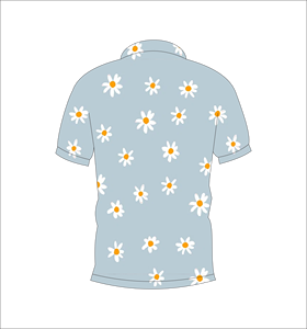เสื้อโปโลพิมพ์ลายดอกไม้แบบกำหนดเอง แขนสั้น สวมใส่สบาย เหมาะสำหรับกอล์ฟ เทนนิส ชุดทีมฤดูร้อน - Product Image 5