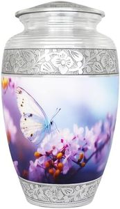 Urne funéraire commémorative en aluminium pour adultes, style exclusif, avec couvercle sécurisé et détails raffinés, pour le stockage des cendres. - Product Image 2
