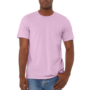 Fabricants de t-shirts OEM, logo personnalisé sur le devant, t-shirt en tricot uni pour homme, manches courtes, col rond, décontracté, respirant, séchage rapide, coupe ajustée - Product Image 6