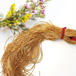 Fil de bullion Zardoshi Dabla Wire, dernier design, bronze brillant, fil métallique à franges pour vêtements, faible rétrécissement, formel - Product Image 4