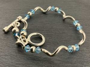 Pulsera de Plata de Ley Vintage con Circonitas Cúbicas en Espiral, Hecha a Mano, Elegante y Brillante, Regalo para Mujer - Product Image 2