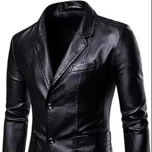 High Quality Custom Tie-<b>Dye</b> Leather Manufacturer Customized Long Real Leather Coat for Men with Casual Style Breathable OEM - Product Image 1