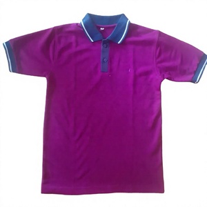 Camisa Polo Amarilla de Manga Corta para Niños, Uniforme Escolar, 100% Algodón, Cuello Negro Liso, Detección de Agujas - Product Image 4