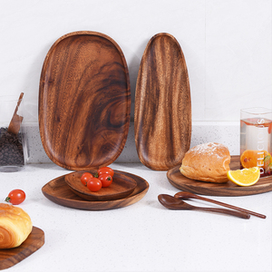 Elegant Handmade Wooden Serving Tray for <b>Coffee</b> <b>Table</b> Kitchen Dining Room <b>Rustic</b> Decorative Food Serving Platter - Product Image 3