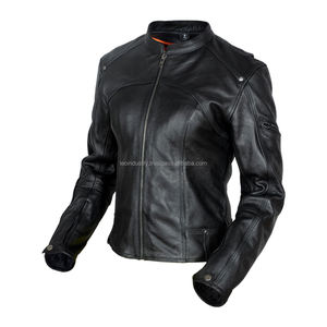 New Fashion Custom Women Motorcycle Stylish Women Genuine Sheepskin Leather Jacket With High Quality - Product Image 6
